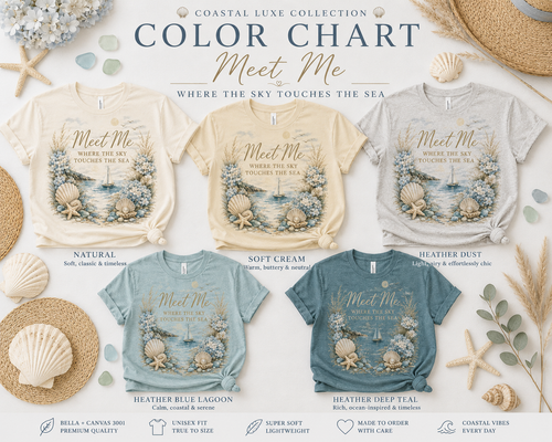 Meet Me Where the Sky Touches the Sea Coastal Luxe Tee alternate product view