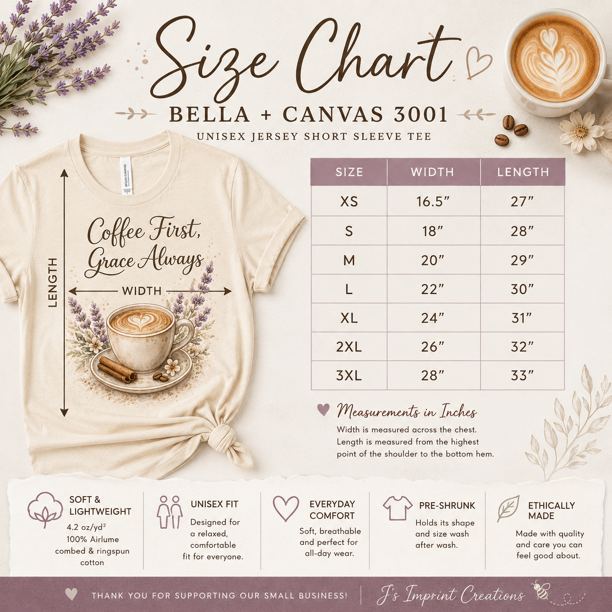 Coffee First, Grace Always T-Shirt | Coffee & Cozy Faith Graphic Tee