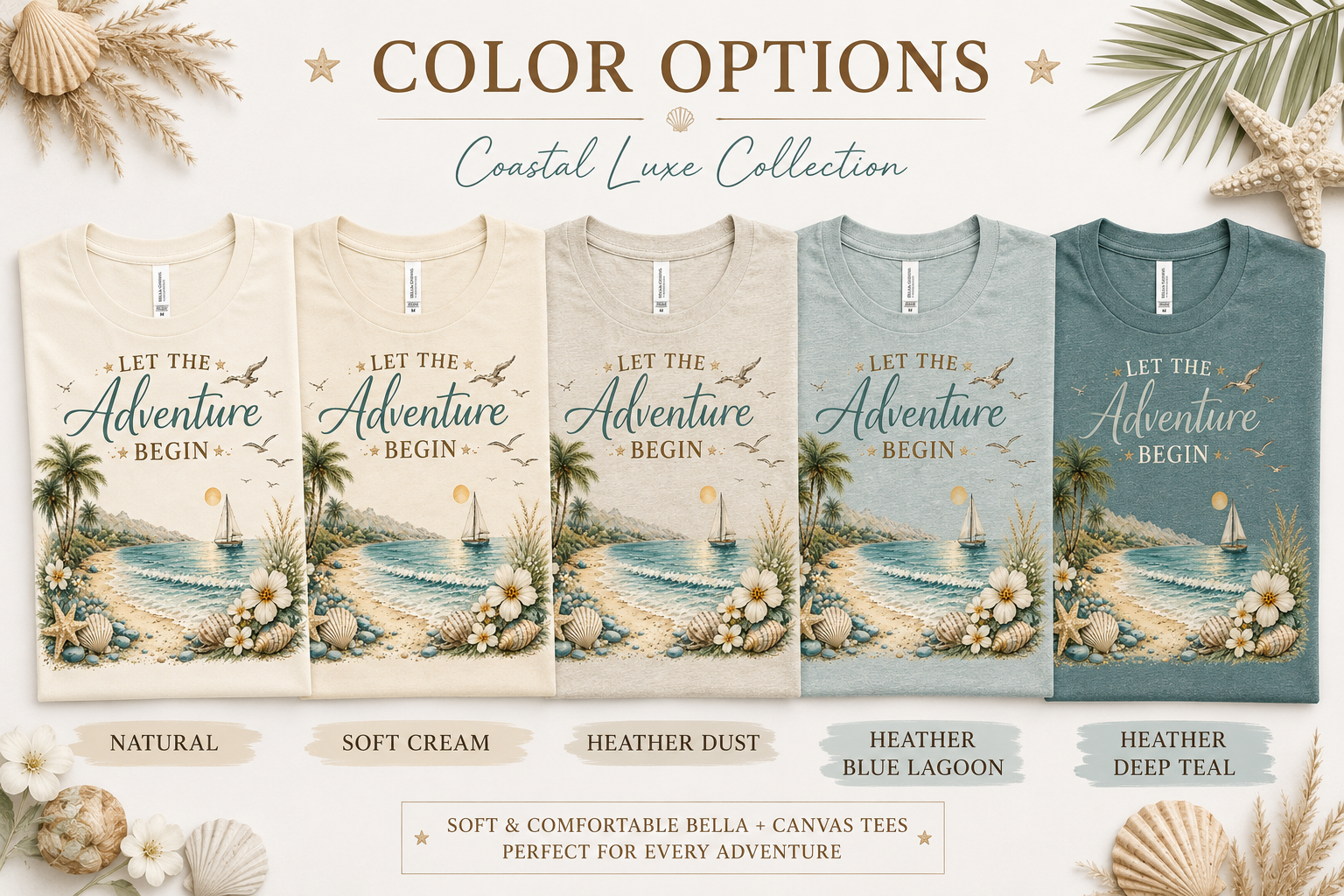 Let the Adventure Begin Coastal Luxe Tee alternate product view
