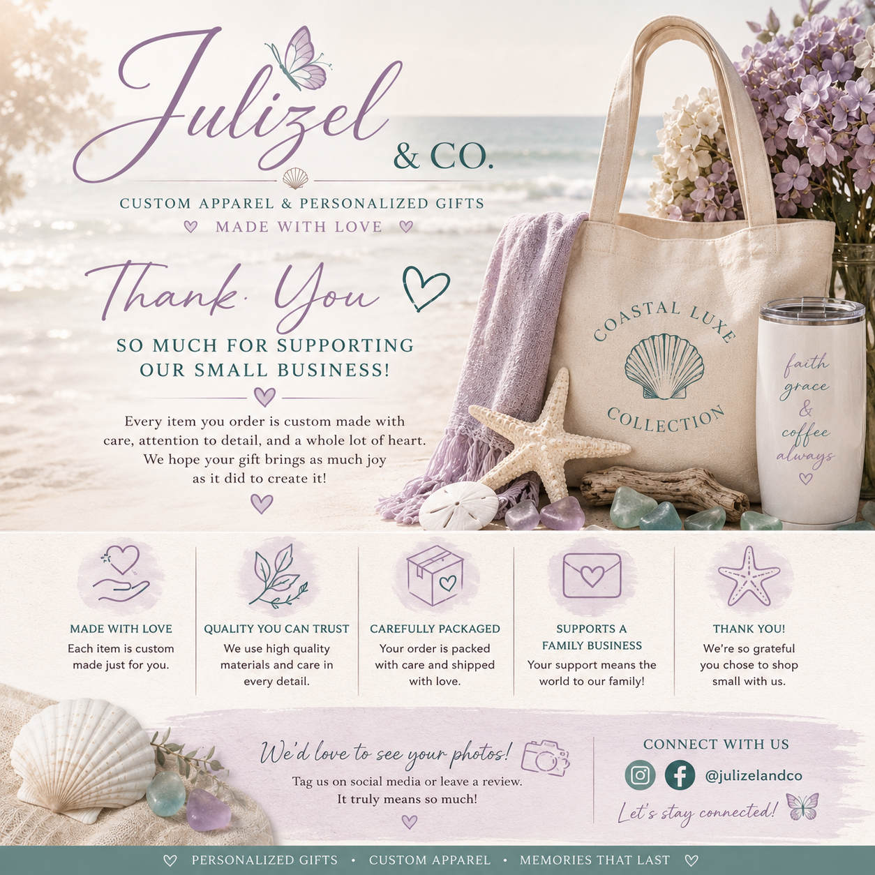 Let the Adventure Begin Coastal Luxe Tee Julizel & Co. brand image