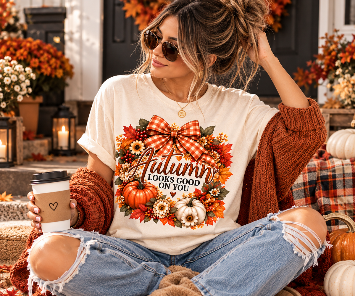 Autumn Looks Good on You Bella + Canvas 3001 fall tee - image 7