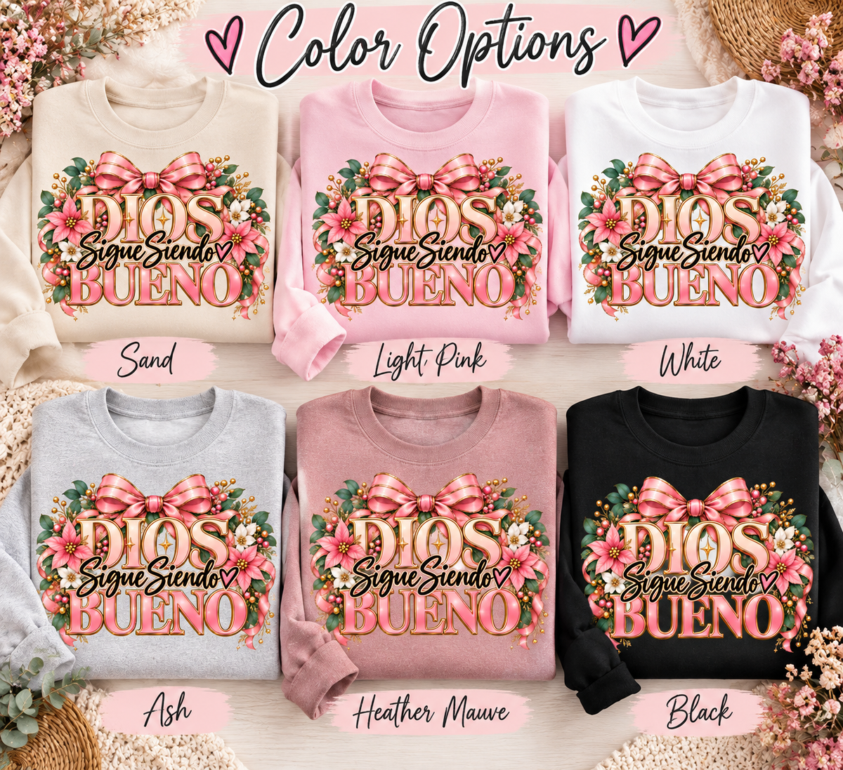 Dios Sigue Siendo Bueno graphic crewneck listing image 4