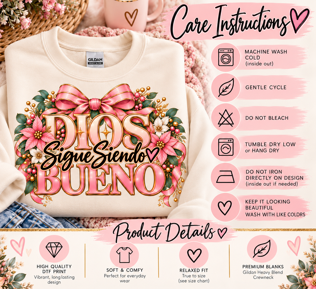 Dios Sigue Siendo Bueno graphic crewneck listing image 7