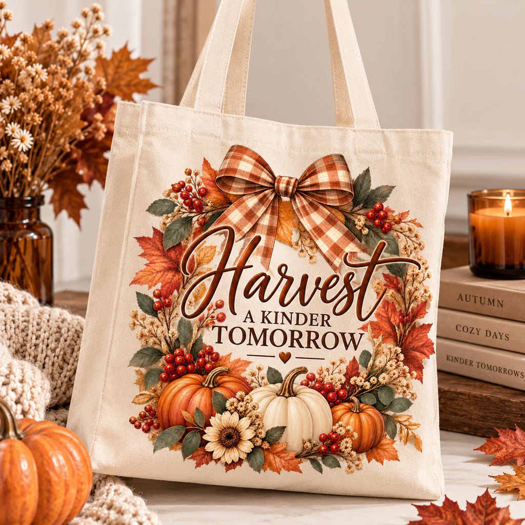 Harvest a Kinder Tomorrow cotton tote bag - image 2