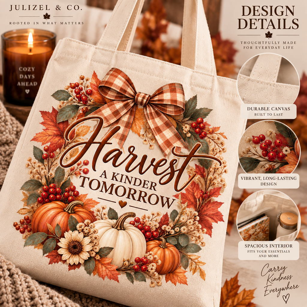 Harvest a Kinder Tomorrow cotton tote bag - image 4
