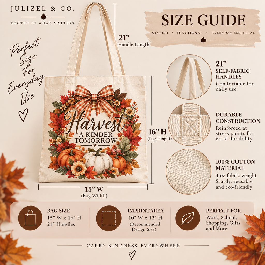 Harvest a Kinder Tomorrow cotton tote bag - image 6