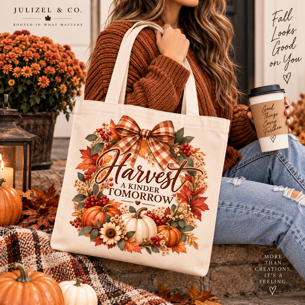 Harvest a Kinder Tomorrow cotton tote bag - image 7