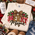 Merry Mama crewneck holiday flat lay