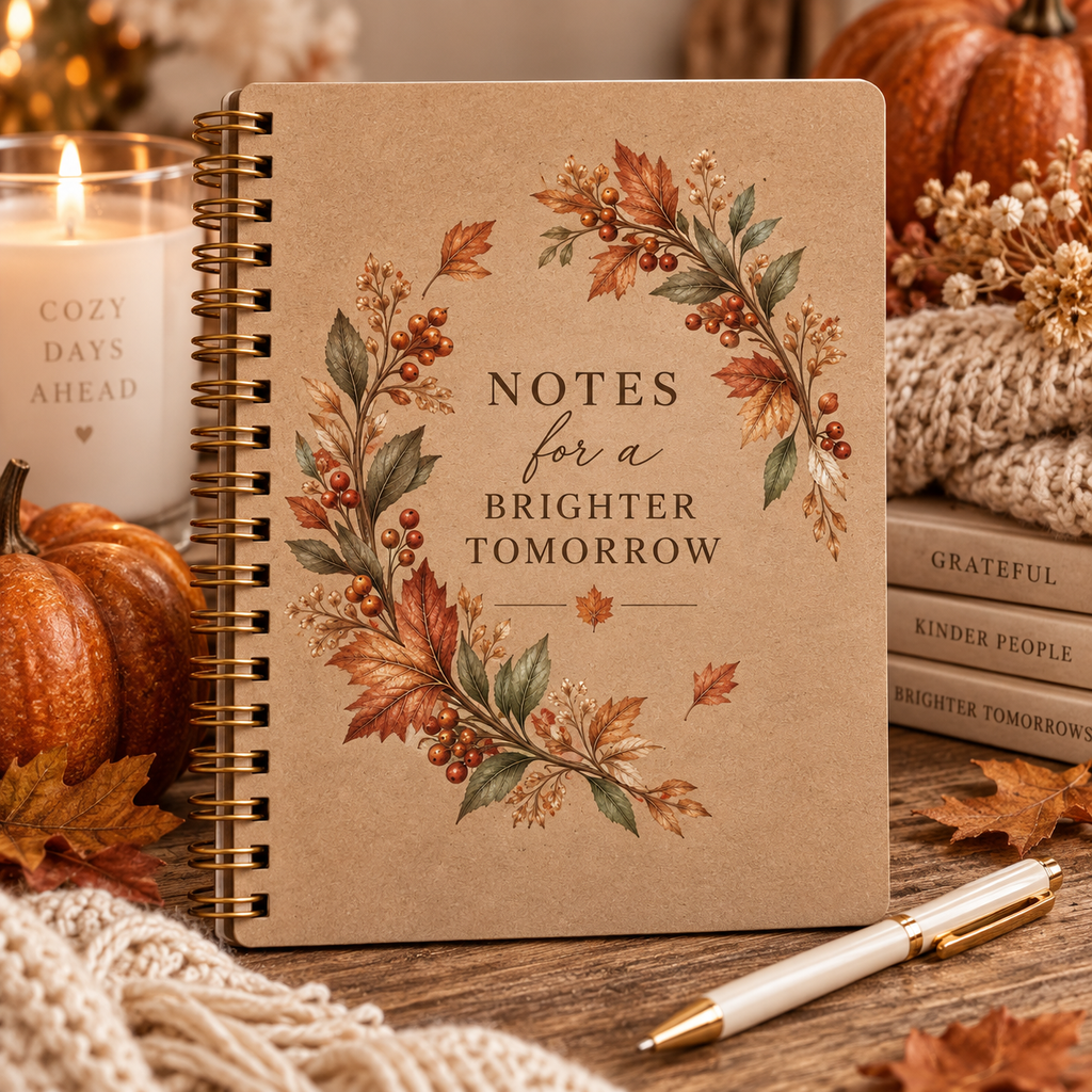 Notes for a Brighter Tomorrow kraft spiral notebook - image 1