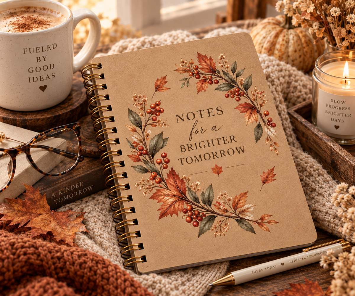 Notes for a Brighter Tomorrow kraft spiral notebook - image 7