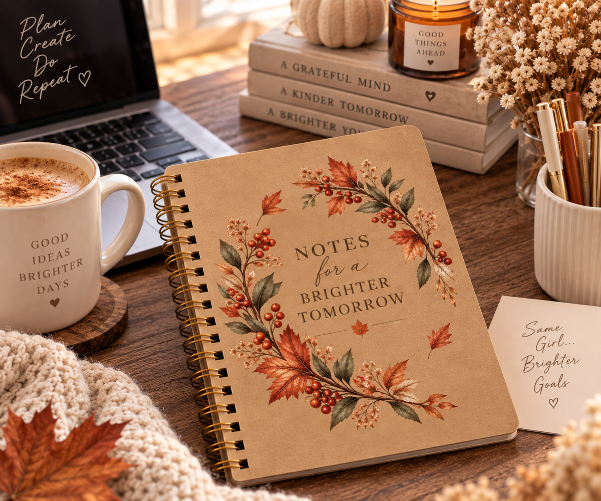 Notes for a Brighter Tomorrow kraft spiral notebook - image 8