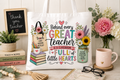 Behind Every Great Teacher classroom full of little hearts teacher tote bag