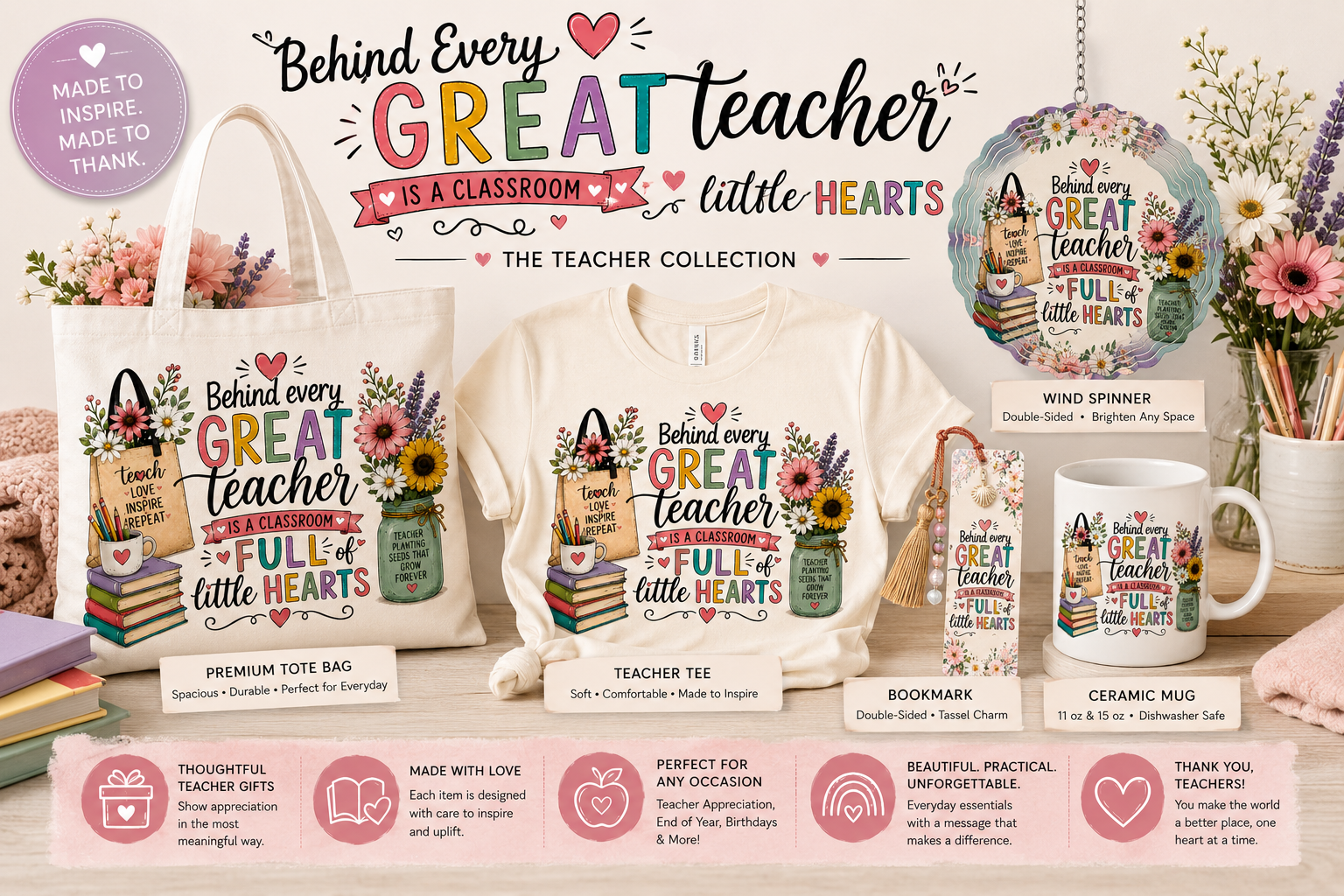 Julizel and Co. Teacher Collection with matching teacher gifts